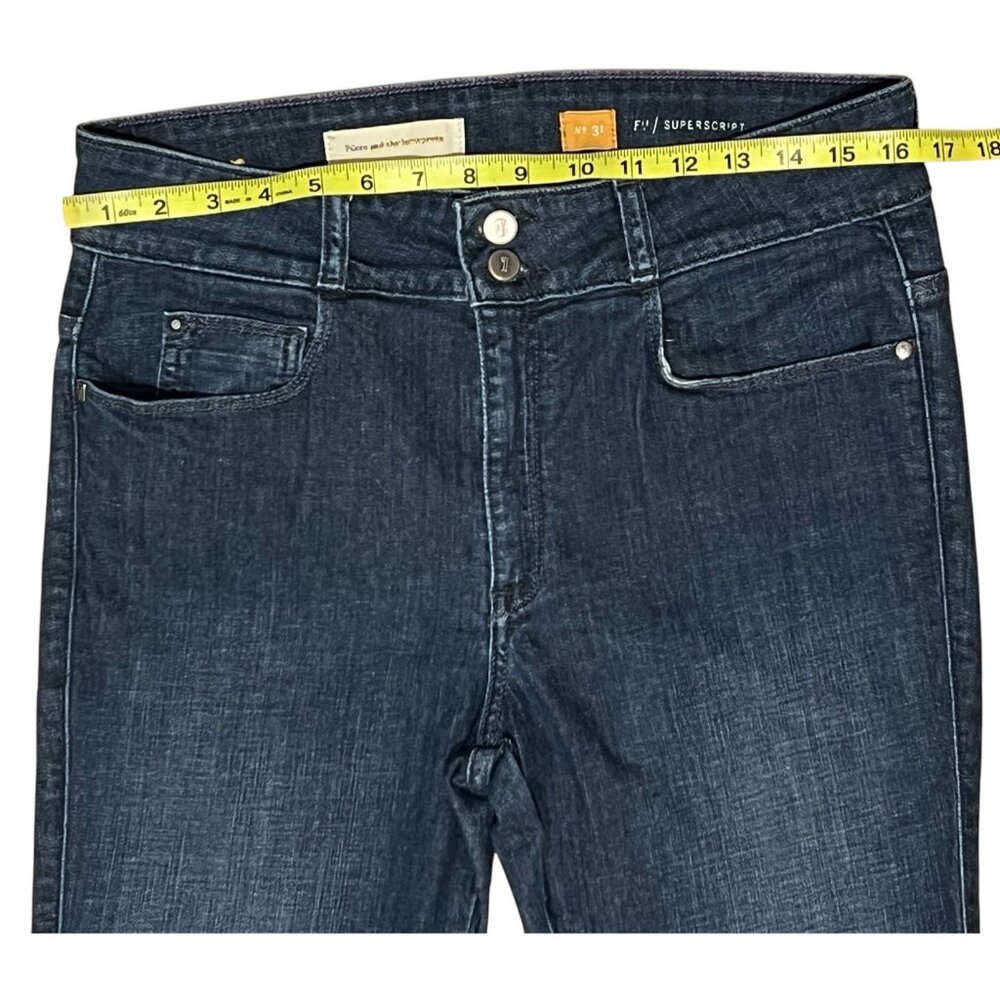 Pilcro Anthropologie Jeans Women Size 31 Flare Bootcut Dark Wash Denim Stretch - Picture 5 of 16